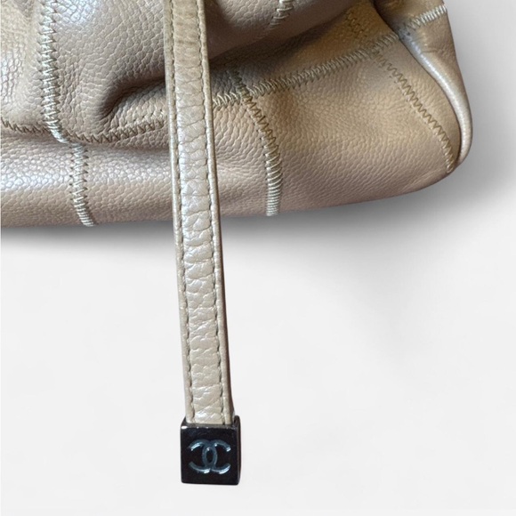 CHANEL Cambon Vintage Tan Bag with Leather Trim - Picture 3 of 6